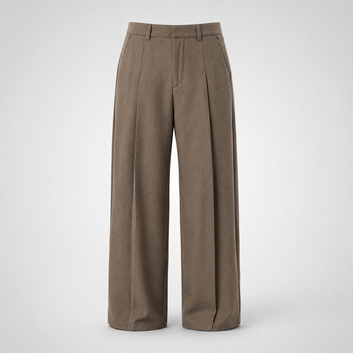 Men's Straight-Fit Pleated Pants