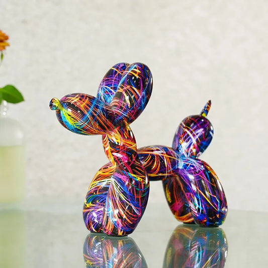 Graffiti Balloon Dog Sculpture