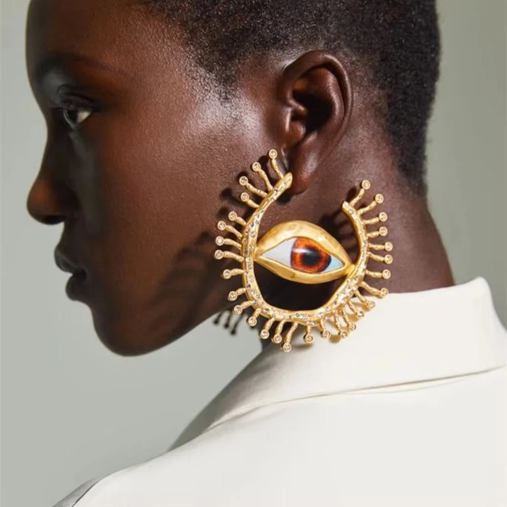 Maria - Starry Eye Hoops
