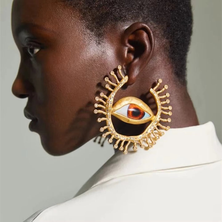 Maria - Starry Eye Hoops