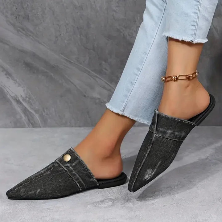 Selene Skye Denim Mules