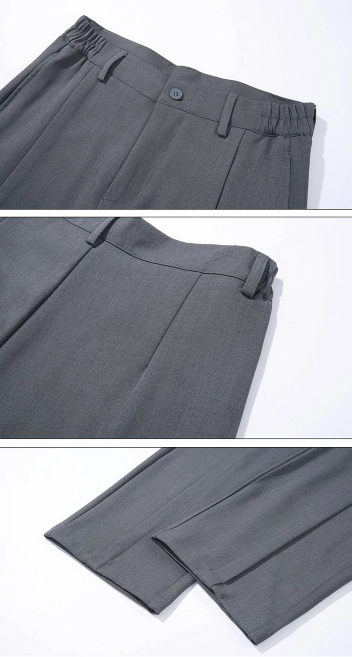 Men's Straight-Fit Pleated Pants