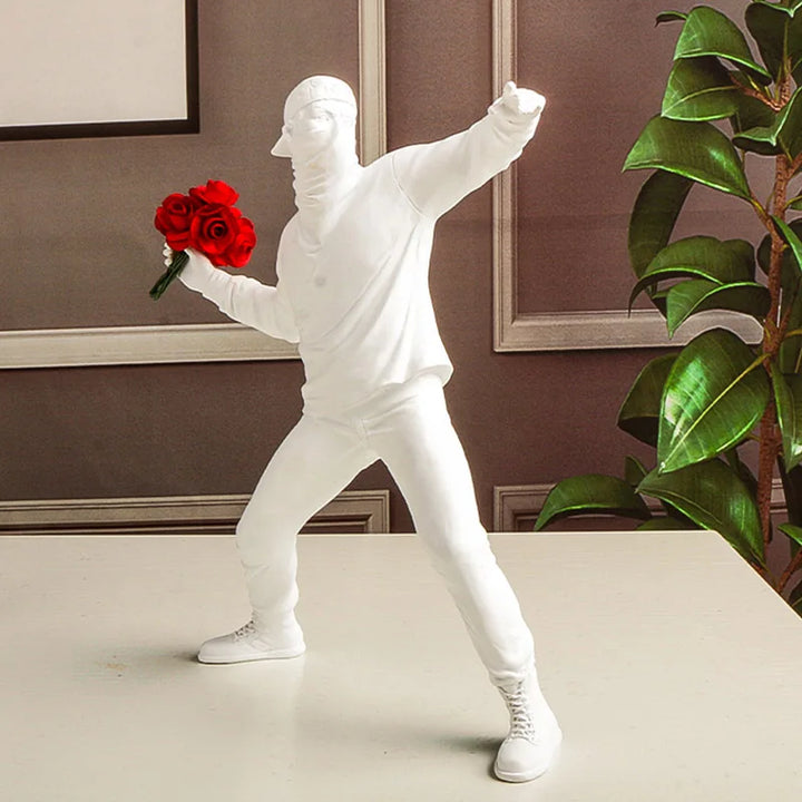 The Flower Throwing Sculpture