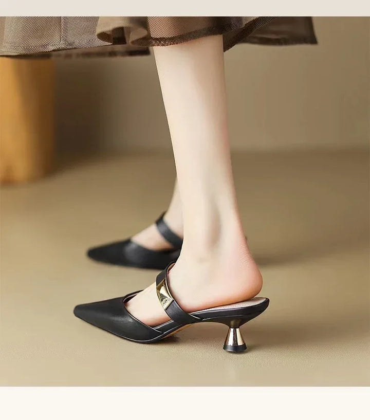 Olivia Pointed-Toe Mules