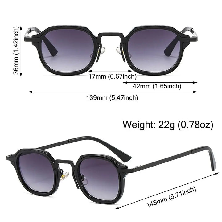 Evoke Dual-Tone Square Sunglasses