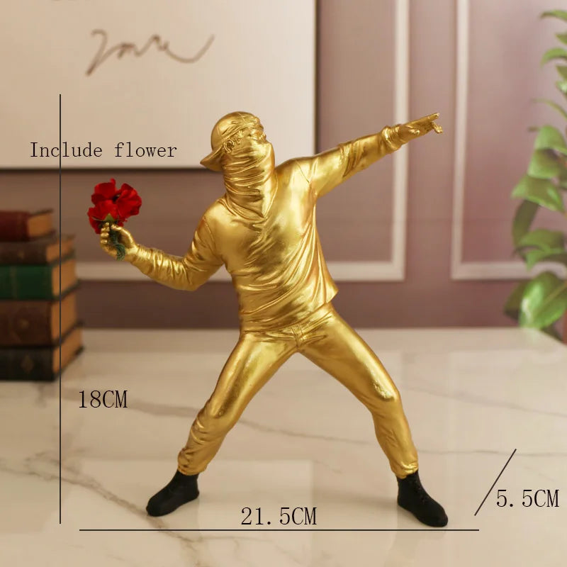 The Flower Throwing Sculpture