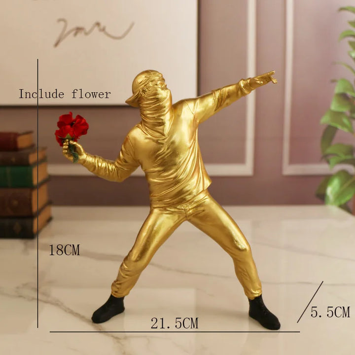 The Flower Throwing Sculpture