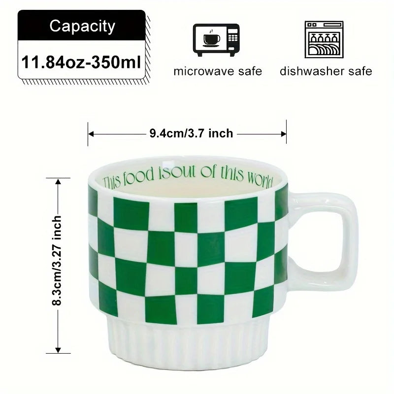 Grid & Wave - The Ceramic Cup