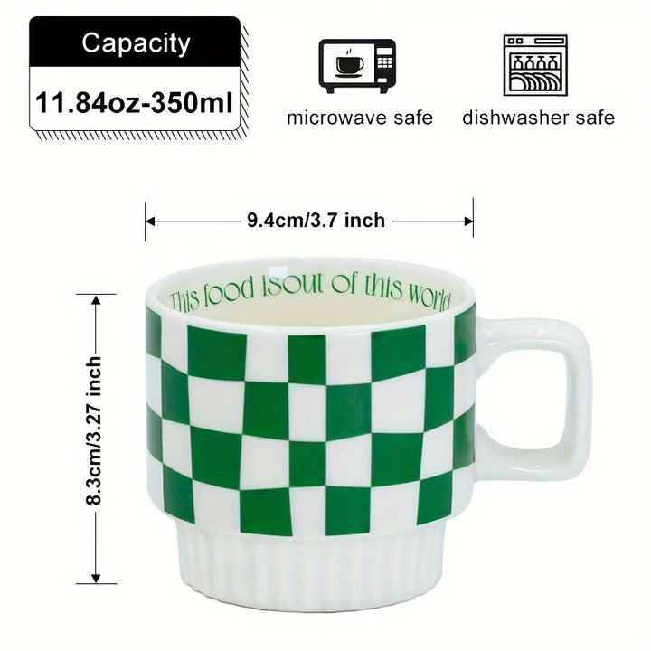Grid & Wave - The Ceramic Cup