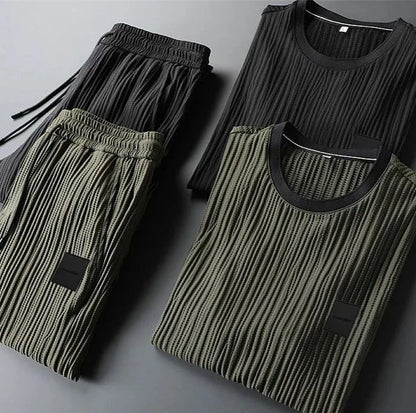 Pistachio Pleated Men's Loungewear