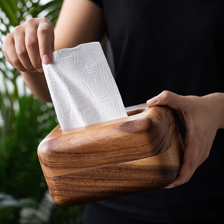Nature's - Walnut Wooden Tissue Box