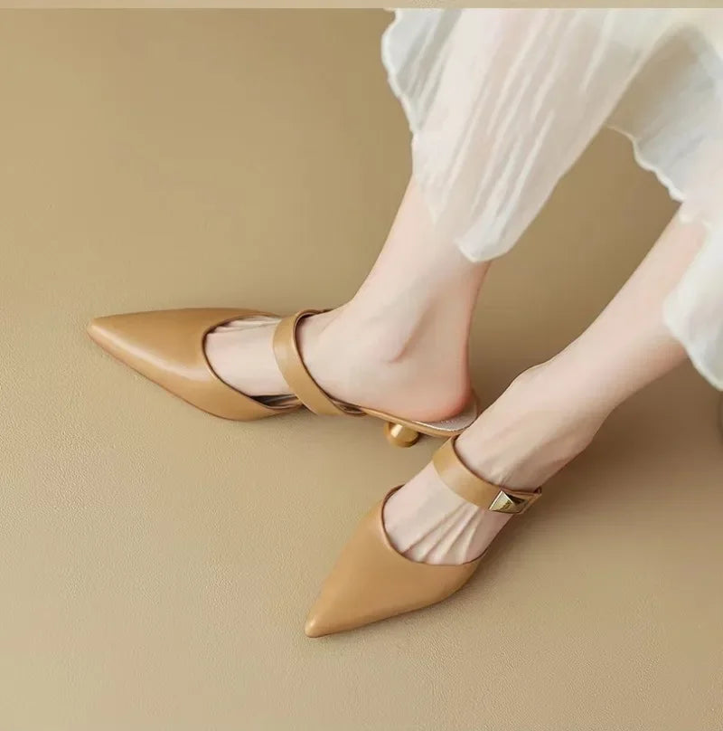 Olivia Pointed-Toe Mules