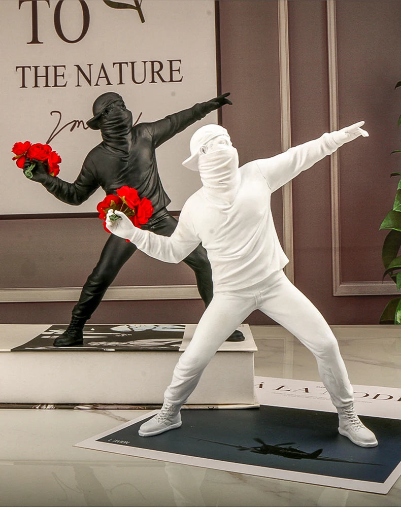 The Flower Throwing Sculpture