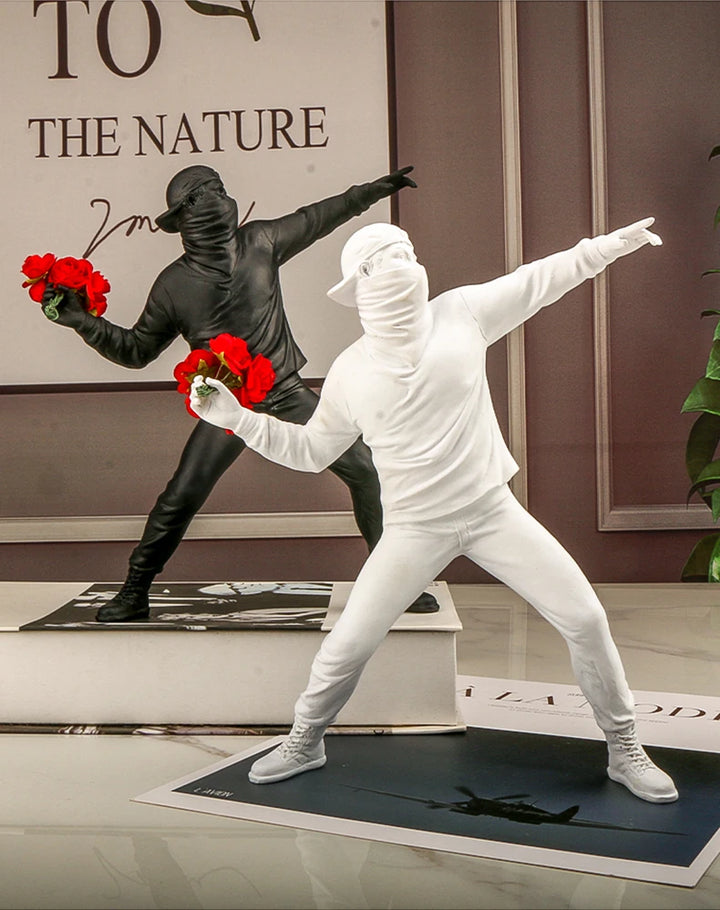 The Flower Throwing Sculpture
