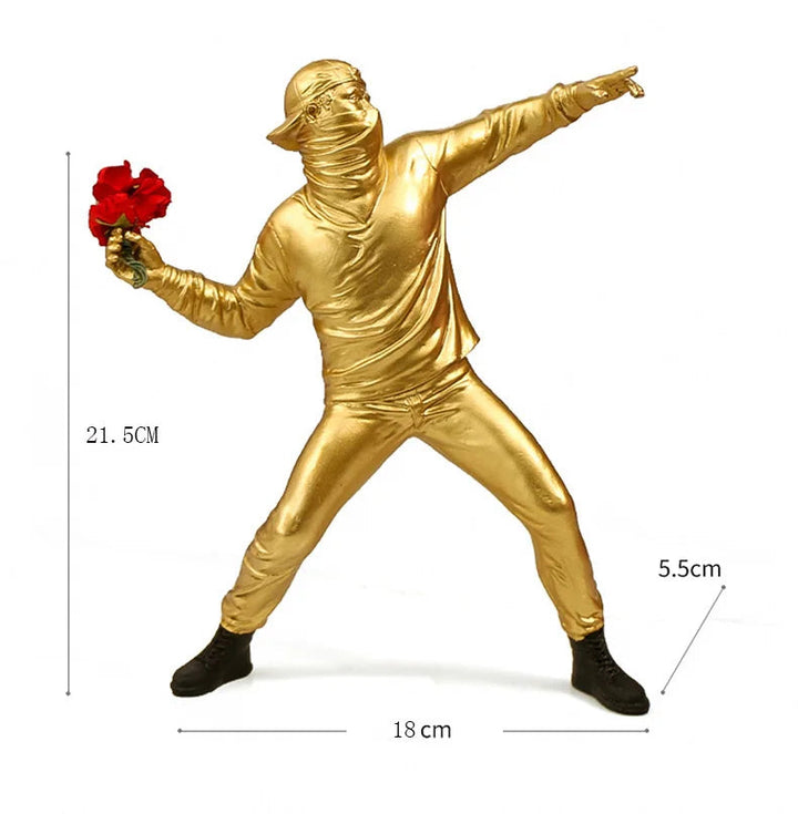 The Flower Throwing Sculpture