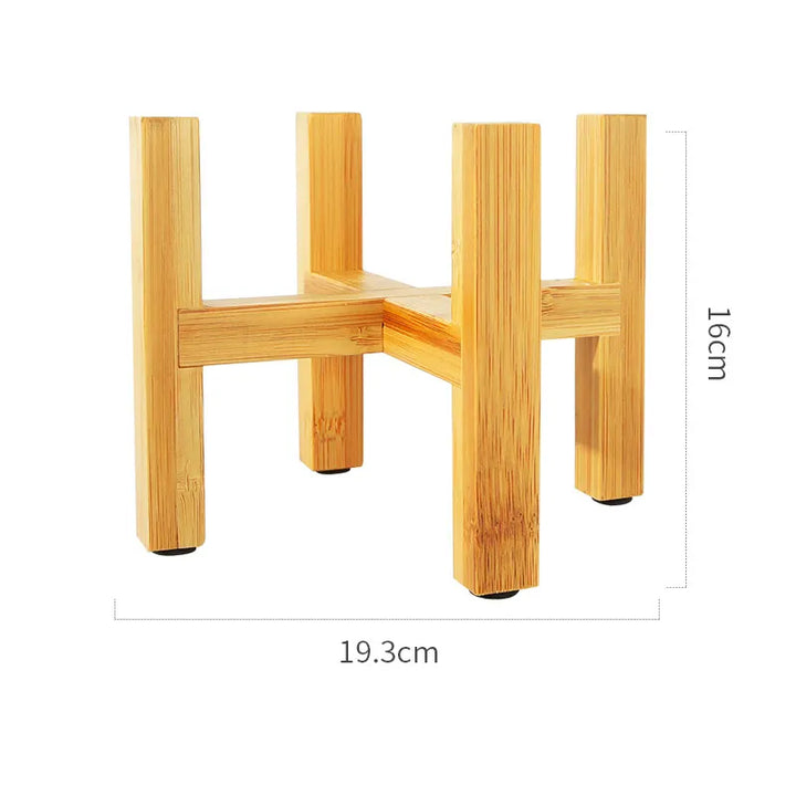 Elegant Bamboo Wood Planter