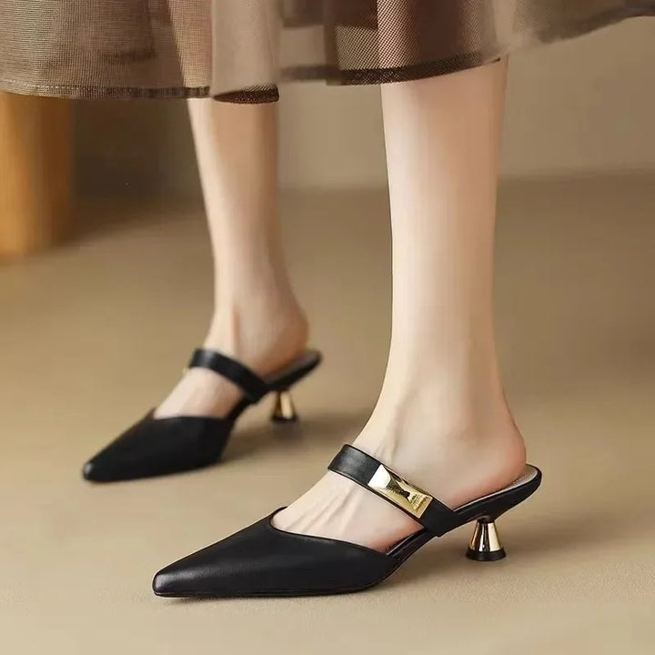 Olivia Pointed-Toe Mules
