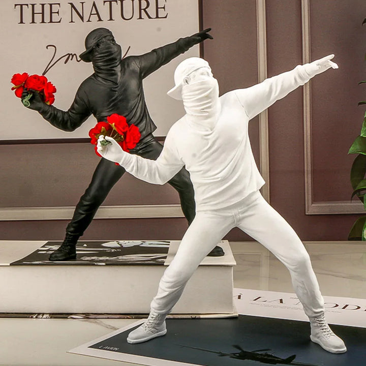 The Flower Throwing Sculpture