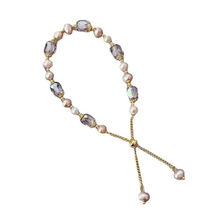 Lustrous - Women Pearl & Crystal Bracelet