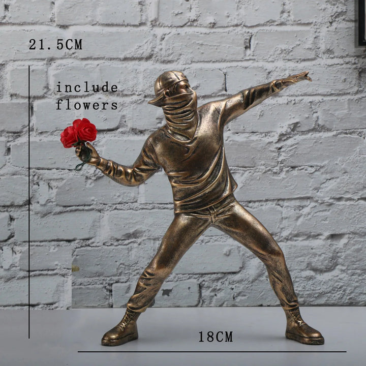 The Flower Throwing Sculpture