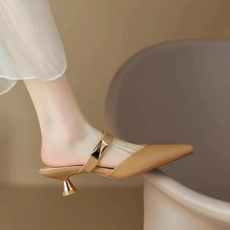 Olivia Pointed-Toe Mules