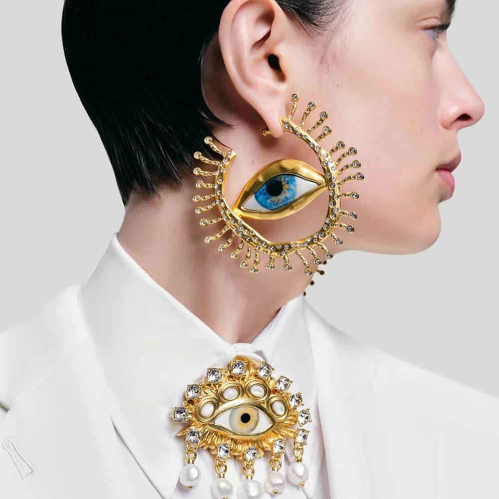 Maria - Starry Eye Hoops