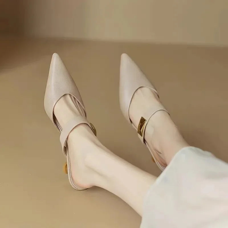 Olivia Pointed-Toe Mules