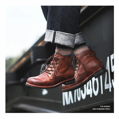 Classic Handmade Leather Men's Boots