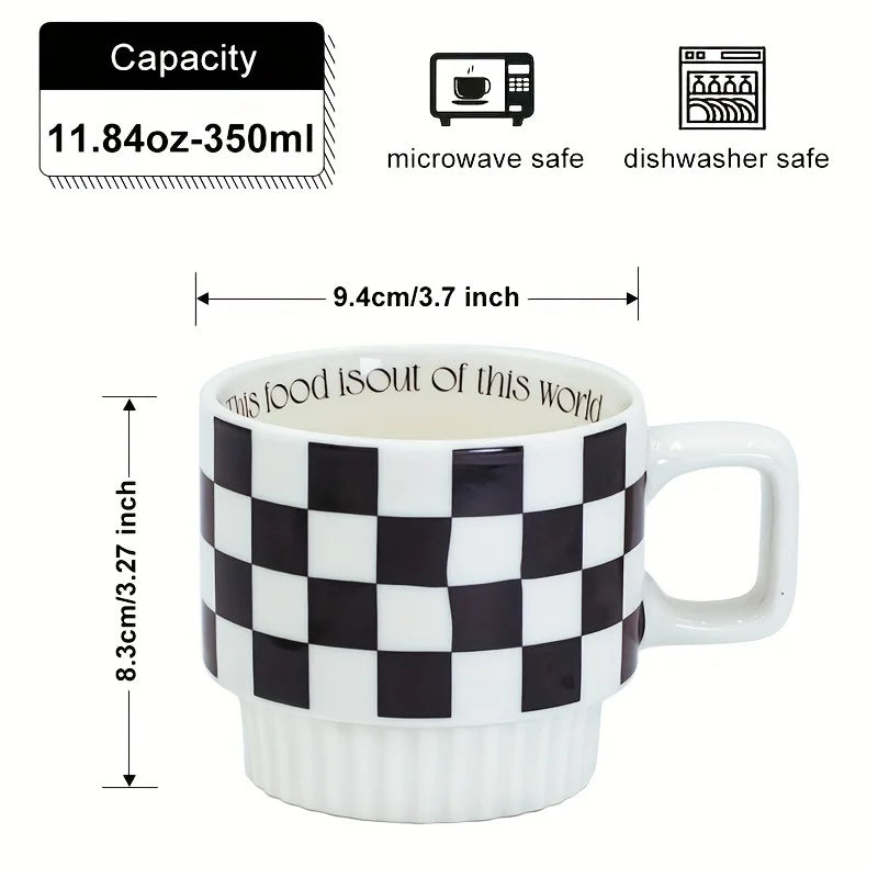 Grid & Wave - The Ceramic Cup