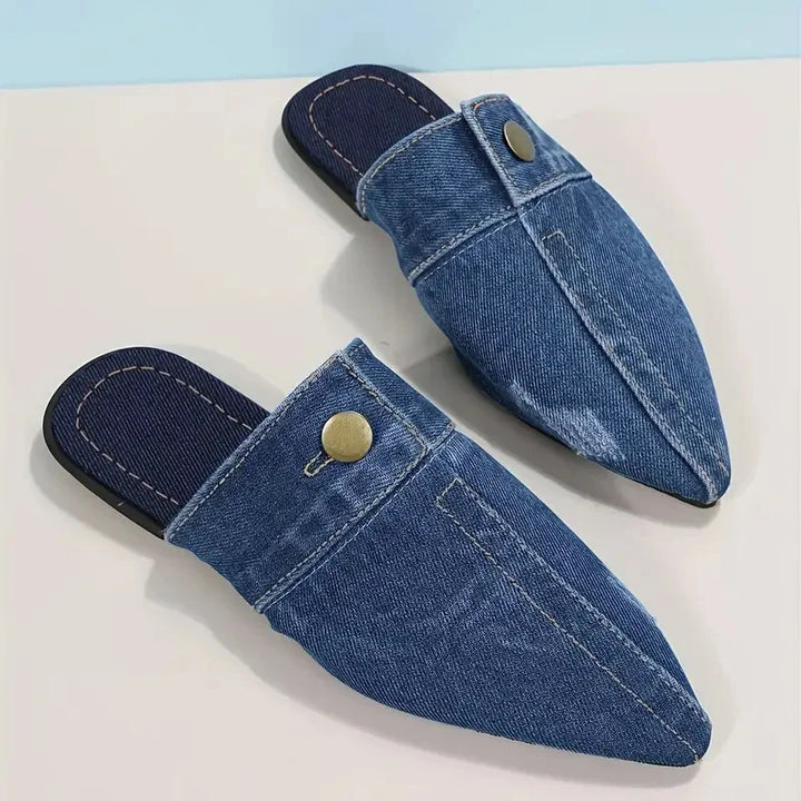 Selene Skye Denim Mules