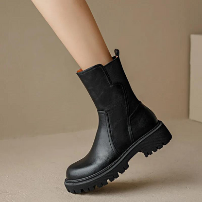 Chic Leather Ankle Boots